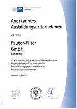 Anerkanntes Ausbildungsunternehmen